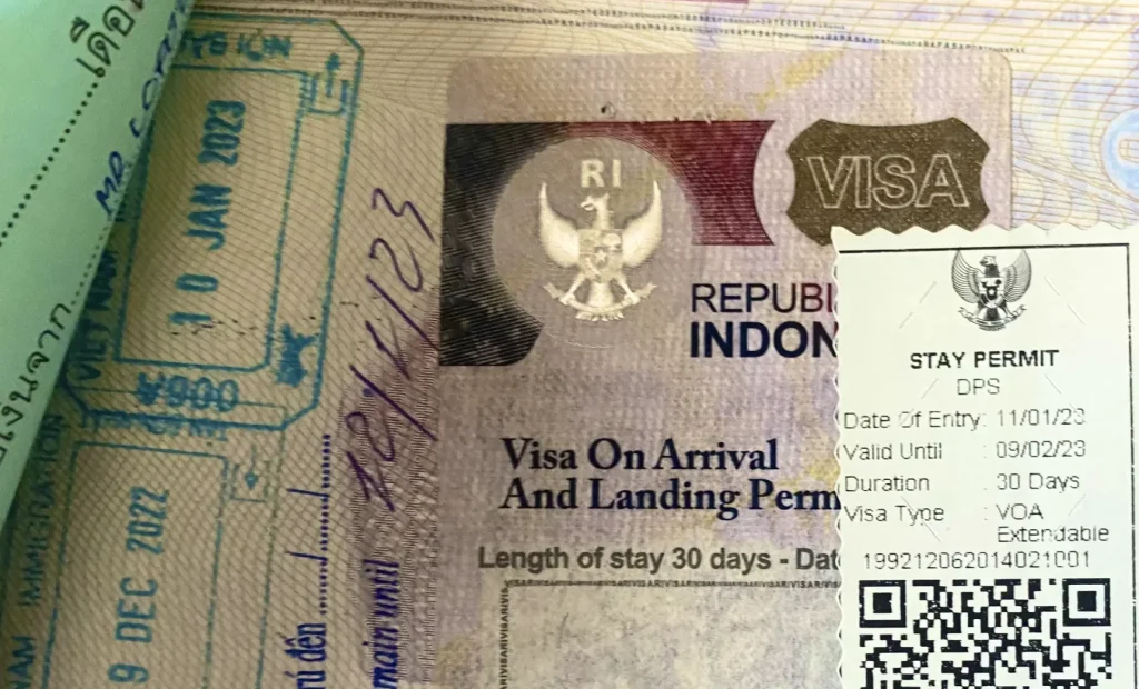 visa on arrival indonesia, requisitos para viajar a indonesia
