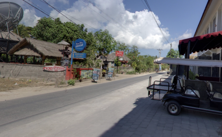 Las calles en Nusa Lembongan