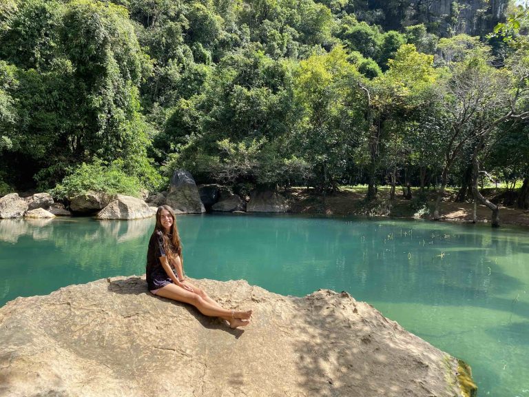 Cool pool de Thakhek loop de laos