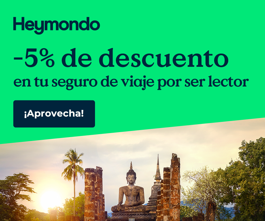 5% de descuento en tu seguro de viaje Heymondo