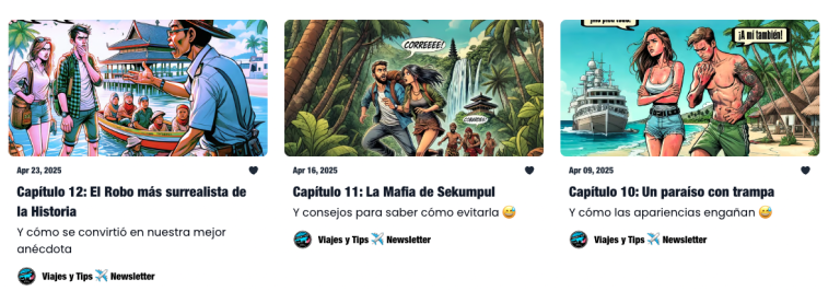 newsletter de viajes y tips