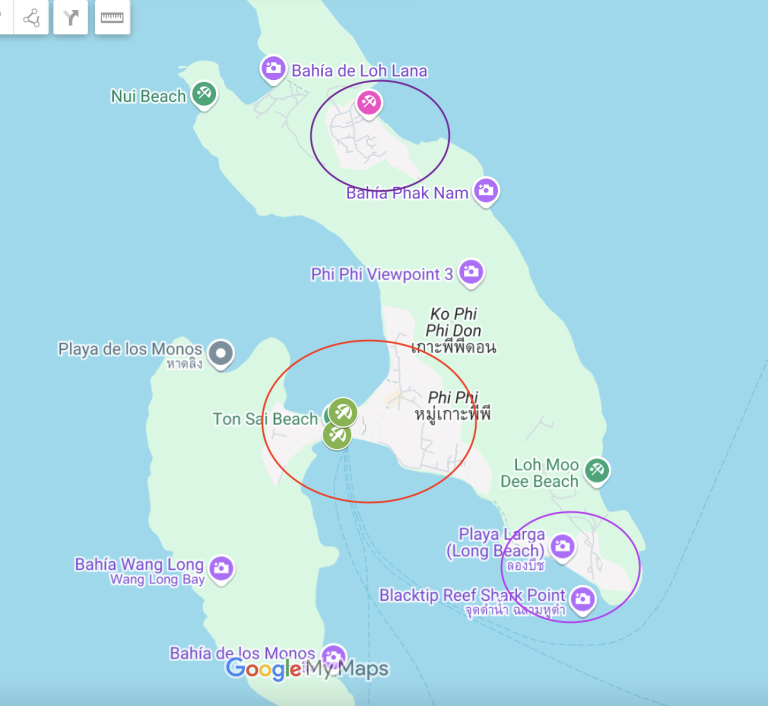 donde dormir en koh phi phi