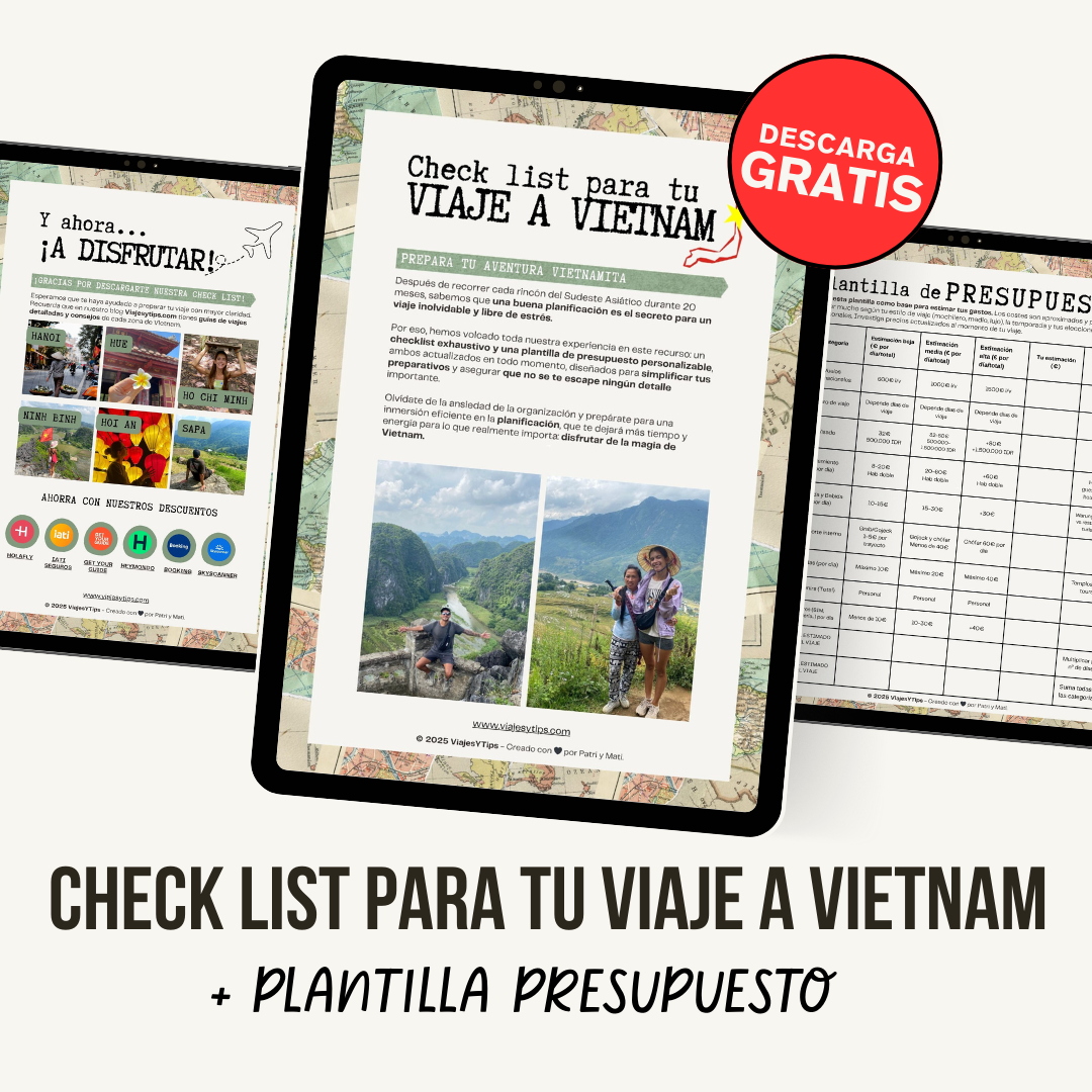 Descarga gratis la checklist para viajar a Vietnam