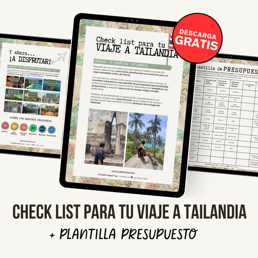 check list viaje tailandia