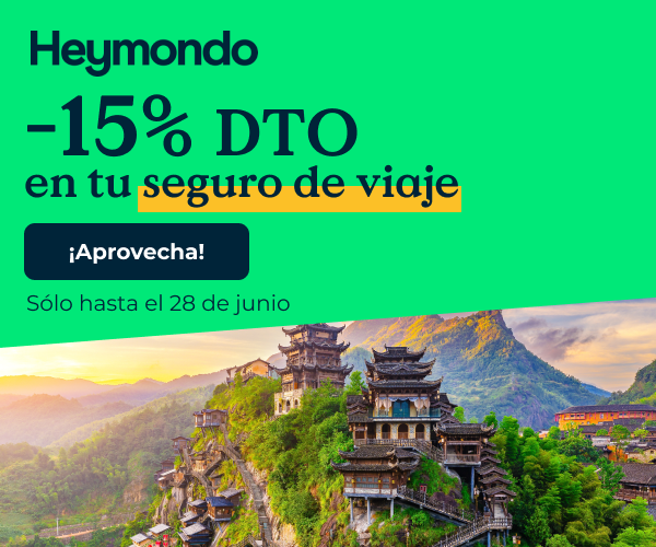 5% de descuento en tu seguro de viaje Heymondo
