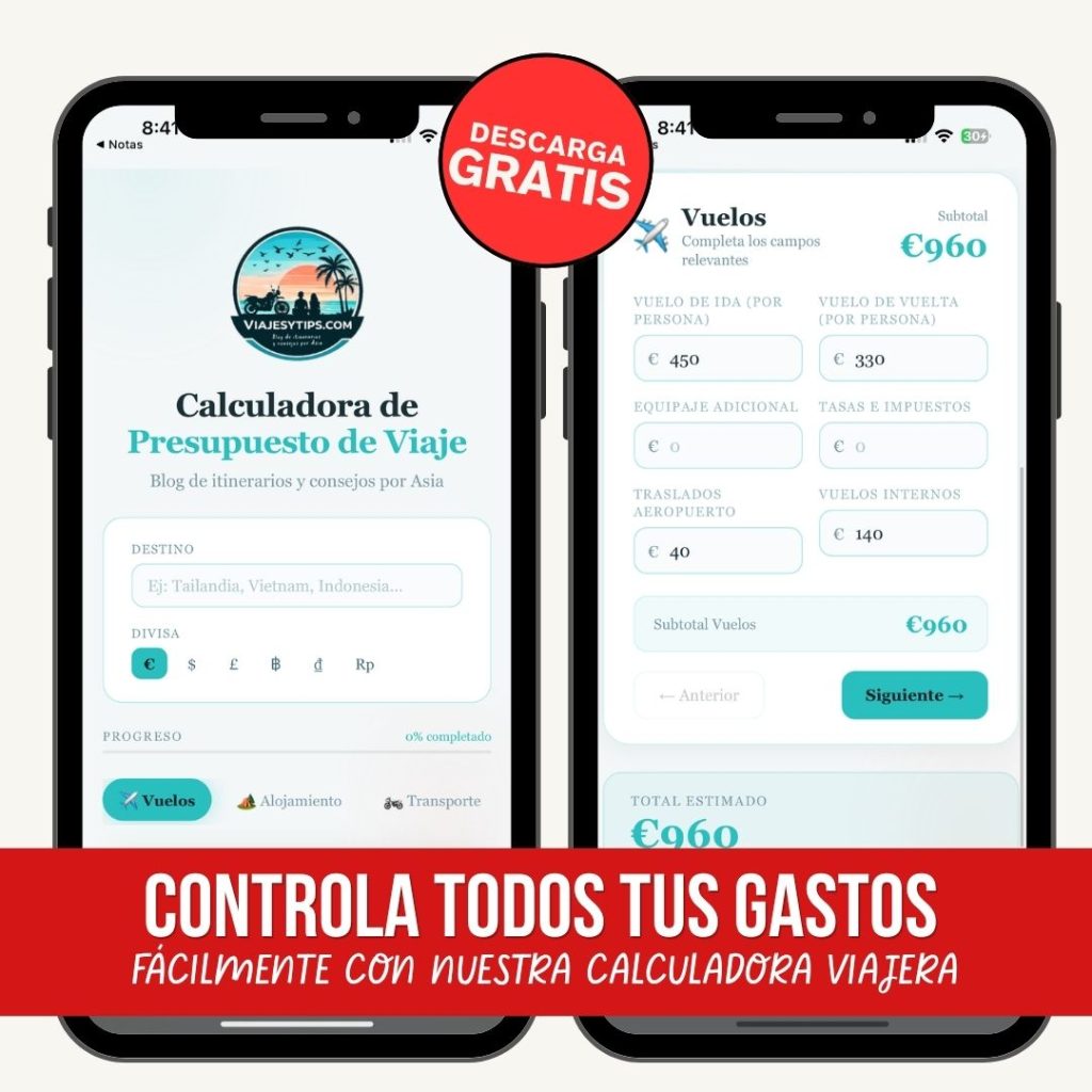 calculadora presupuesto viaje