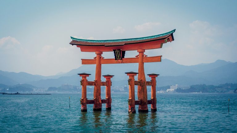 torii en el mar miyajima
